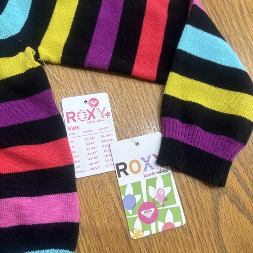 New Girls Roxy Zip Up Hooded Hoodie Cardigan Sweater Shirt Size Medium 5 NWT - Picture 6 of 11