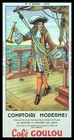 Buvard Publicitaire, COMPTOIRS MODERNES - Café GOULOU - N°3 L'Amiral