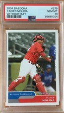 2004 bazooka yadier molina without bat psa 10