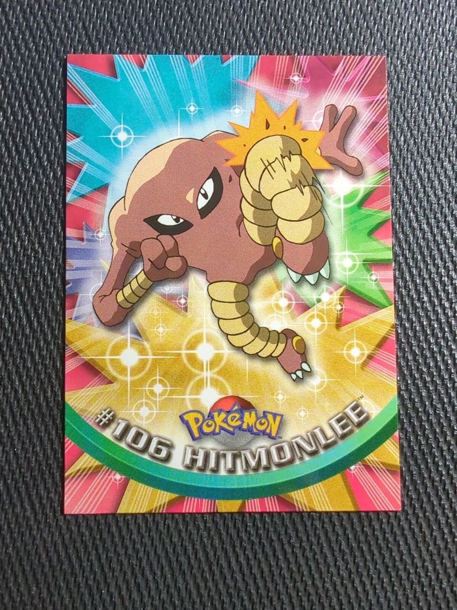 Pokemon - Topps 1999 - #106 Hitmonlee - Non Holo - Blue Logo