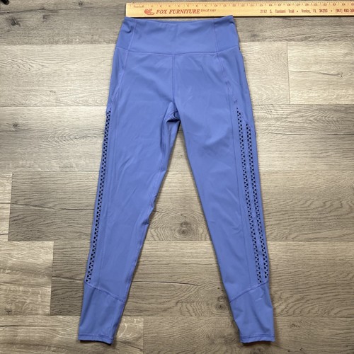 Leggings SOUL by Soulcycle para mujer talla pequeña con cordones logotipo de calavera azul - Imagen 4 de 10