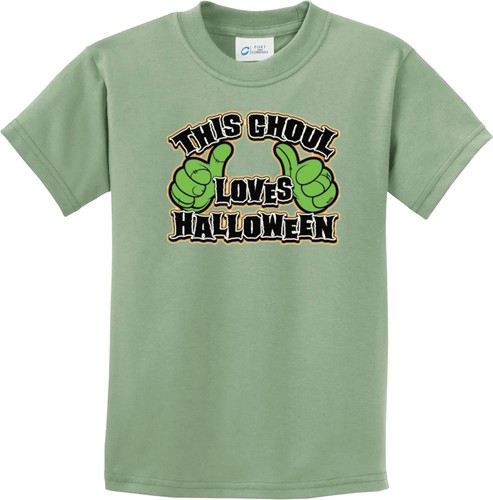 Kids This Goul Loves Halloween T-Shirt - Picture 24 of 25