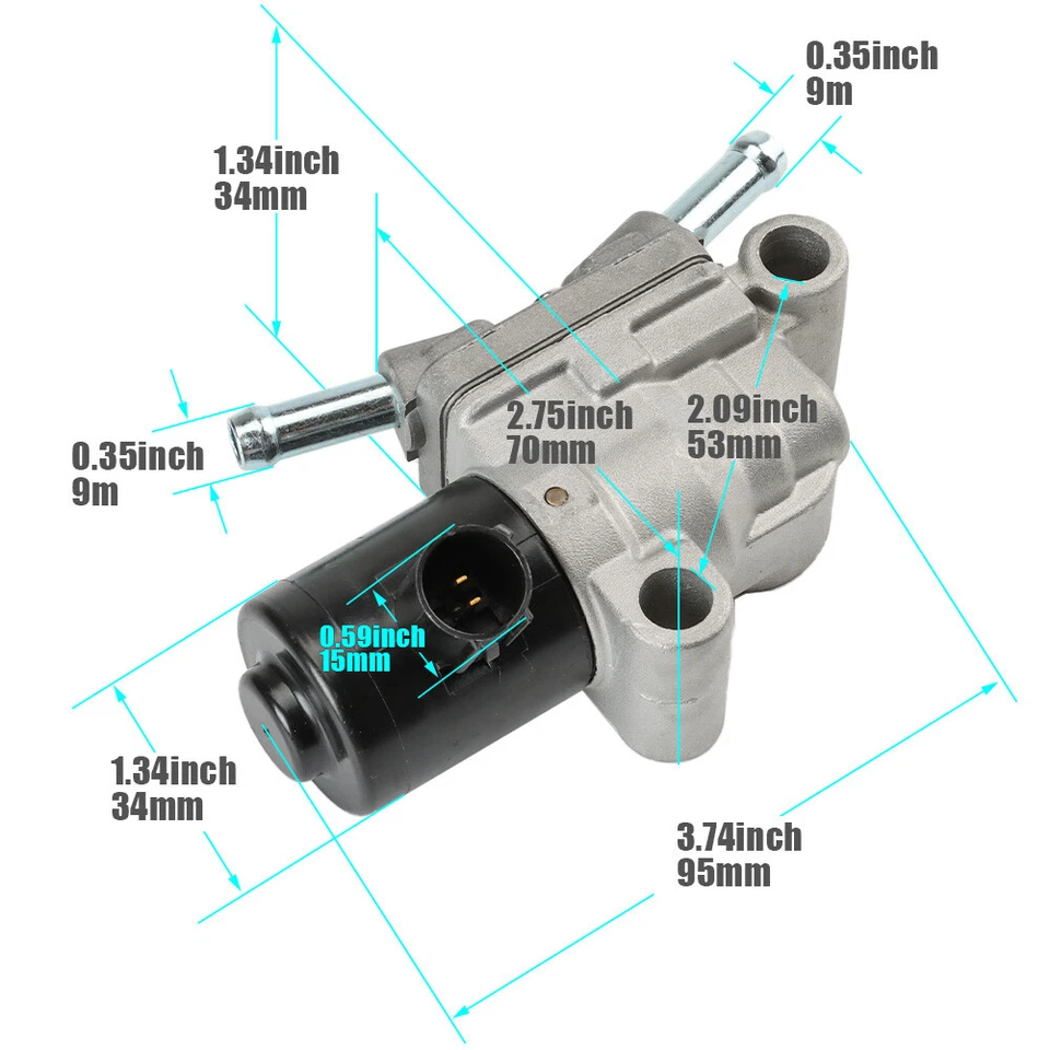 36450-PT3-A01 para Honda Accord Prelude 2,2 L 2,3 L válvula de control de aire de ralentí 1992-93 Foto 2 de 4