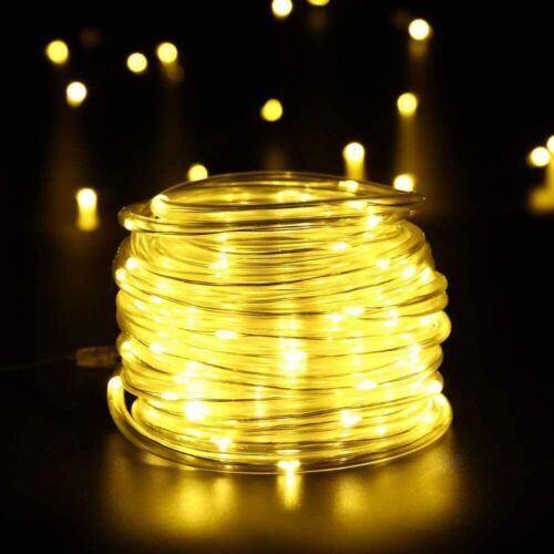 Solar LED Tube String Lights Outdoor Waterproof Garden Decor for Garden Party - Picture 11 of 34