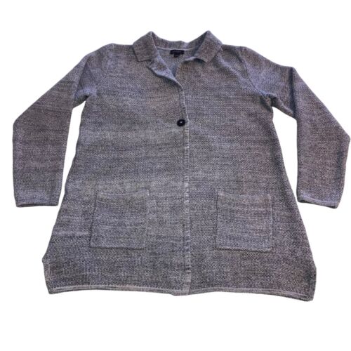Blazer cardigan maglione misto cotone collezione J.Jill Wearever taglia media - Foto 2 di 11