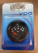 VDO Oil Pressure Gauge, GA-52 80psi 10-184 Ohms, Part # 350-104