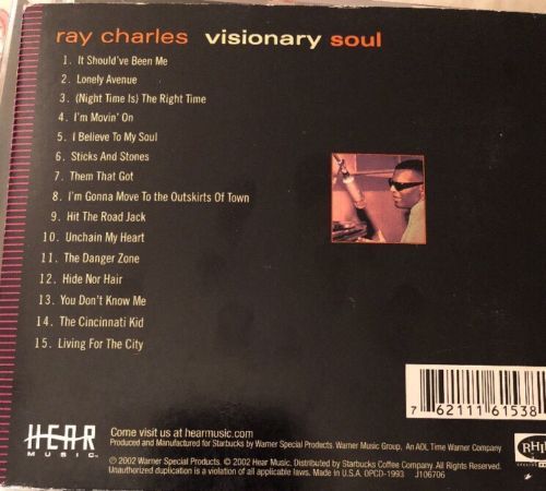 Ray Charles - Visionary Soul - Audio CD - Foto 2 di 2