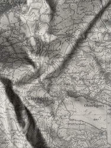 Victorinox Men’s Large Light Green Hooded Jacket - Topographical Map Lining - Picture 5 of 10