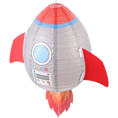 Rocket Lantern Birthday Decorations Lanterns Science Child Hanging - Picture 4 of 12