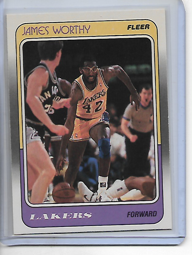 1988-89 Fleer James Worthy Card