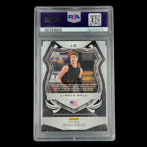 PSA 10 LaMelo Ball RC - 2020-21 Prizm Draft Picks Crusade Silver Holo Rookie #83 - Imagen 2 de 2