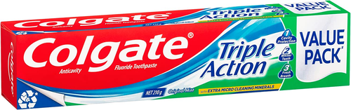 Colgate Triple Action Toothpaste, Value Pack 210G, Original Mint, with Extra Mic - Picture 12 of 12