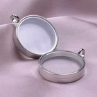 FLOATING CHARMS LOCKET LIVING MEMORY PENDANT STAINLESS STEEL SILVER PERSONALISED