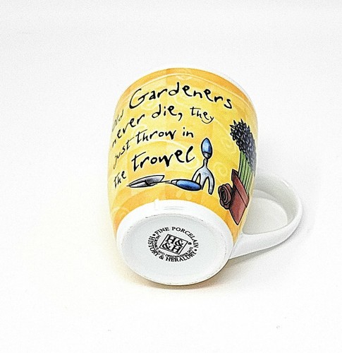 "Blooming Great Gardener" Coffee Mug Cup H & H Fine Porcelain New - Picture 2 of 3
