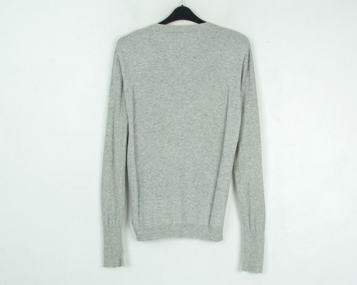 Diesel Mens L Alpaca Wool Cardigan Grey Jumper Button Up Knit Sweater V-Neck Top - Picture 3 of 4