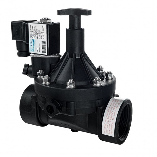 FSA Magnetventil Kunststoff PA6 1 1/2" 230V AC 0,1-8 bar NBR stromlos geschlosse - Picture 1 of 7