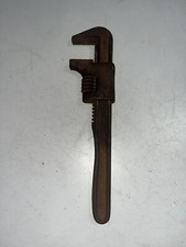 Antique 9 Inches Adjustable Auto Mechanical Hand Tool Monkey Wrench Made in USA
