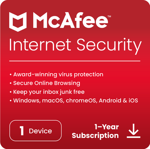 McAfee Internet Security 2025 1 Device 1 Year Antivirus 5 Minute Email Delivery - 第 1/5 張圖片