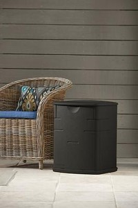 Double Walled Mini Deck Box Small Storage Container End ...