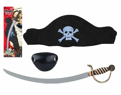 Pirate Fancy Dress Costume ACCESSORY Party Toy Dress Up Birthday Caribbean Lot - Picture 10 of 30