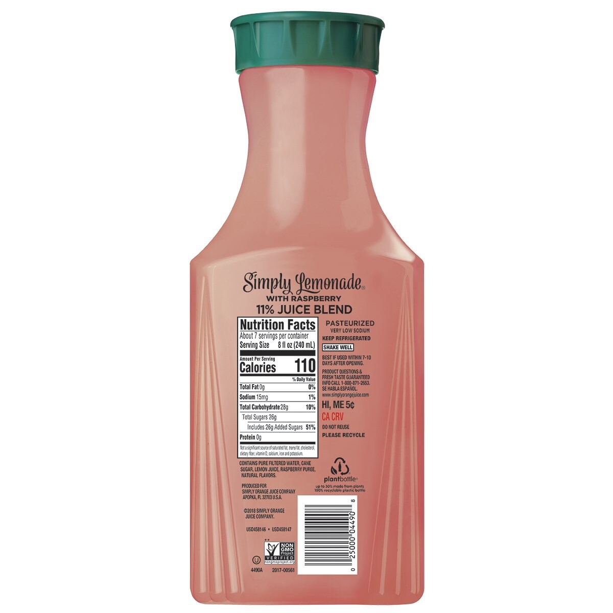 Simply Lemonade With Raspberry 52oz (Pack of 2) By Snacks and More