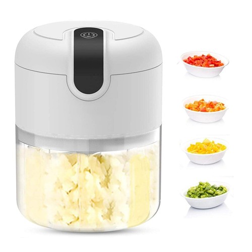 Elektrisch Zerkleinerer 250+100 ml Knoblauchhacker Universal Multi Zwiebelhacker - Bild 19 von 22