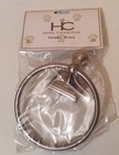 BNIB HOTEL COLLECTION Traditional Brushed Stainless Steel BATHROOM Towel Ring 