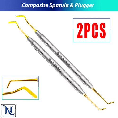 Dental Composite Filling Instruments Spatula & Plugger Titanium Colorful Tips - Picture 1 of 4