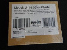 TRIPP LITE U444-06N-HD-AM USB 3.1 USB-C To HDMI Adapter Converter New Sealed!