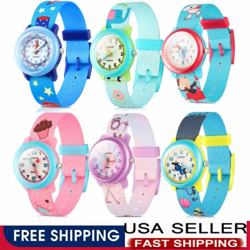 Kids Watches 3D Cute Cartoon Silicone Children Toddler Wrist Watch Time For Kids