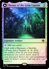 MTG FOIL Throne of the Grim Captain  The Grim Captain  - The Lost Caverns of