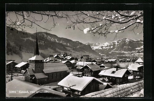 AK Gstaad, vue gènèrale 1946 - Bild 1 von 2