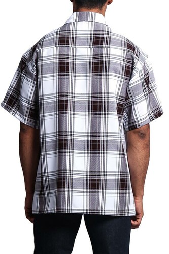 Men's USA Western Casual Checkered Plaid Short Sleeve Button Up Shirt S~8X Y1000 - Picture 79 of 106