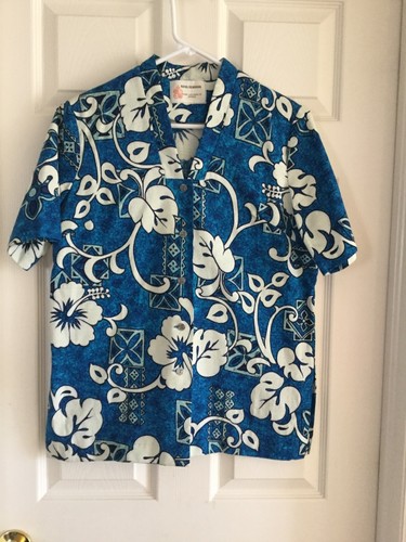 Women's VNTG Hawaiian Shirt Royal Hawaiian Tea Tim