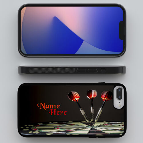 Personalised Darts iPhone Case Slim Silicone Phone Cover All Models Gift SH059 - Picture 3 of 4