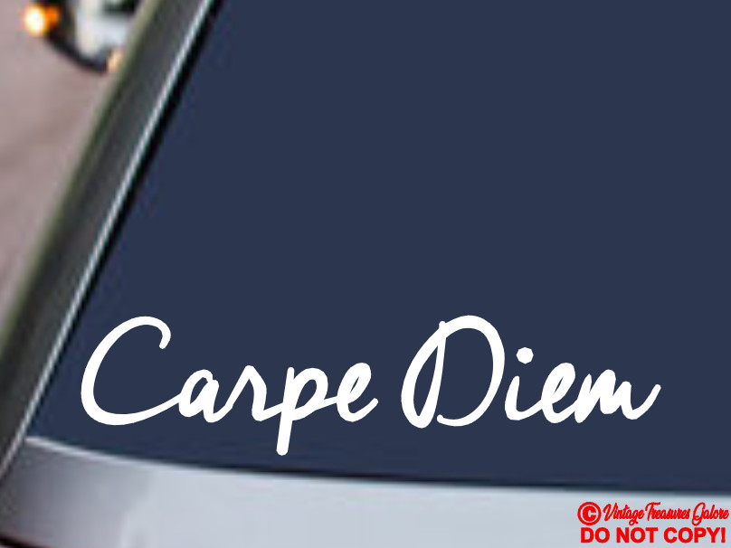 Car Window Wall Bumper Laptop Seize The Day Quote