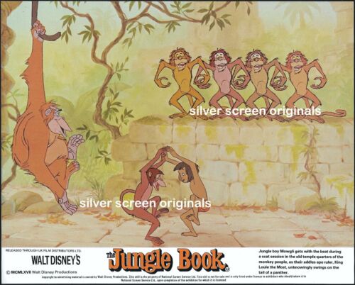 Jungle Book 8x Original UK FOH Lobby Cards Walt Disney 1970s RR - Imagen 3 de 12