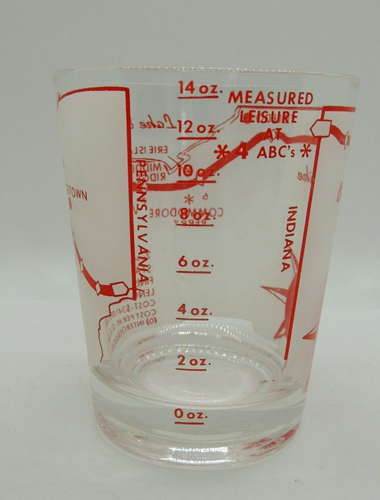 Vintage 1950's Ohio Turnpike Refresher 14 oz. Glasbecher Karte Turnpike Story - Bild 8 von 13