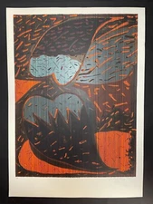 JOSE ANGEL HERRERA. Serigraphy . 1988. signed. Graphic Art. 21/50. Modern Art