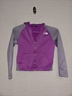 The North Face Girls Full Zip Jacket Size M (10/12) Pink Purple
