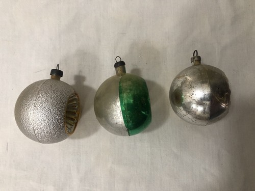 PALLINE DI NATALE VINTAGE LOTTO 10 PEZZI ASSORTITE - Foto 7 di 15