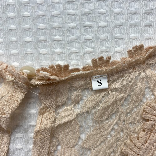 Womens Apricot Lace V Neck Tank SZ S - Picture 7 of 8