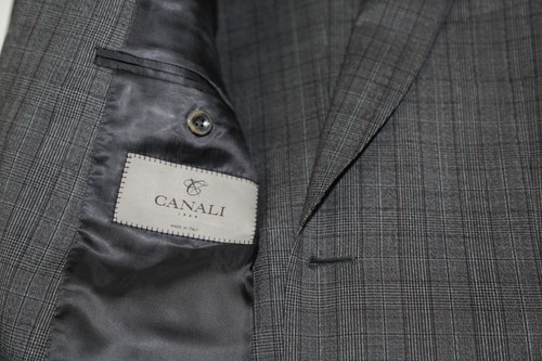 CANALI Modello 14226 karierter Stoffanzug mit zwei Knöpfen Größe 42 R #216 - Bild 5 von 12
