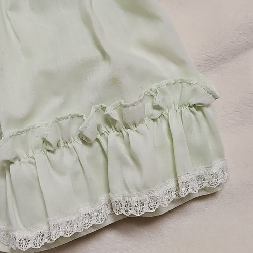 Vestido Mary Louise Vintage Original Niñas Talla 9 Meses Verde Claro ~ Pequeño Defecto - Imagen 4 de 8