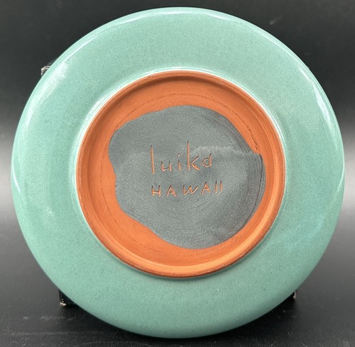 De colección Luika Hawaii Redware Cerámica Tiki God Tu Aqua Taza Platillo Terra Cotta - Imagen 11 de 15