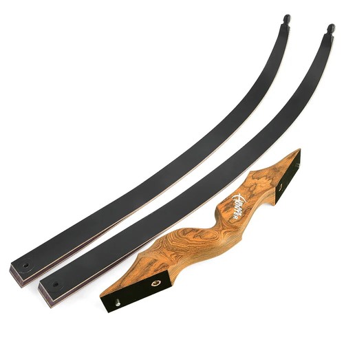 60'' Recurve Bow 25-60lbs Right/Left Hand Bow Tech Wood Bow Wood Split - Picture 46 of 57