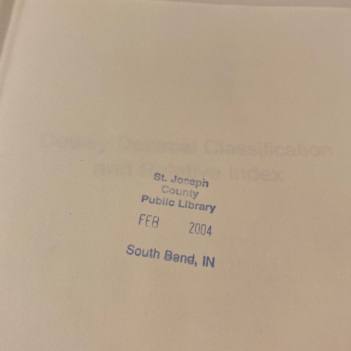 Dewey Decimal Classification & Relative Index by Joan S Mitchell 2003 Hardcover - Picture 11 of 19