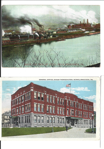 ET,EDGAR THOMPSON STEEL CO WORKS,MILL & OFFICE BUILDING-BRADDOCK,PA,1 PM 1920