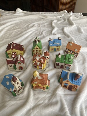 10 Christmas Village Houses & Buildings