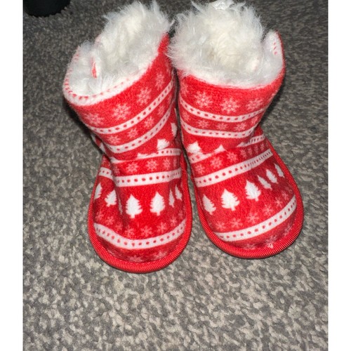 Baby Christmas Booties - Picture 2 of 2